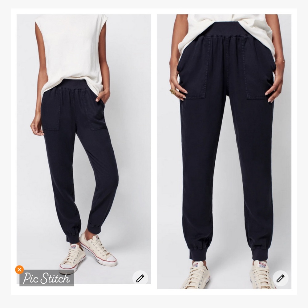 Faherty Arlie Day Pants Washed Black